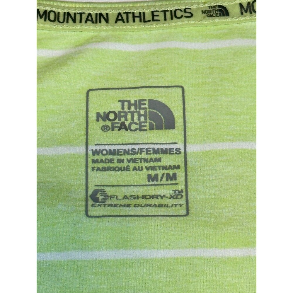 The North Face Women Top T-Shirt  Sz M Mountain Athletic Flashdry - XD Green - Picture 3 of 7